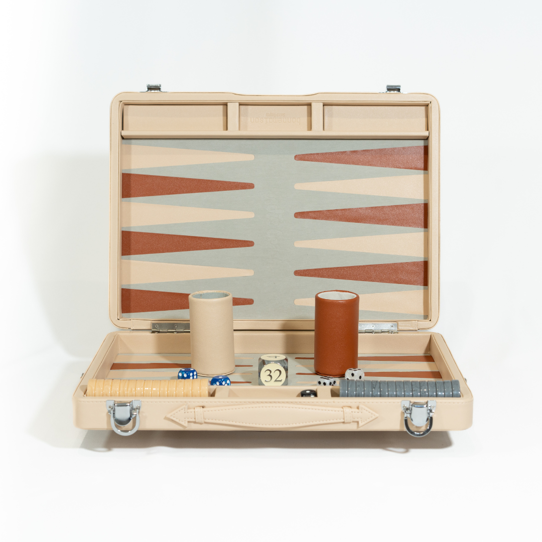 Photo Backgammon Beige